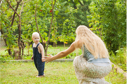 Mom and son spend time together in, a Person Photo by oksix