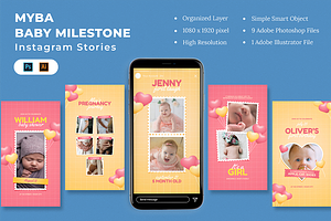 Baby Milestones Instagram Stories