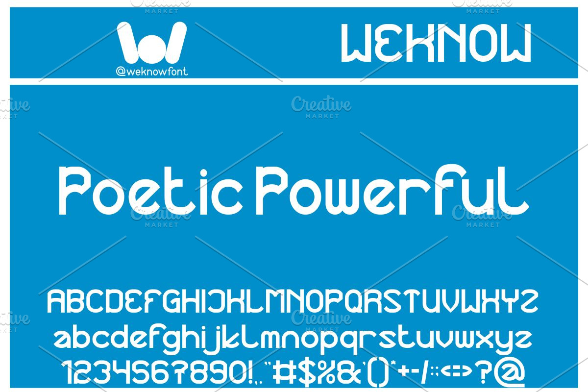 Continuous Thing font, a Sans Serif Font by weknow (Photo 5 of 8)