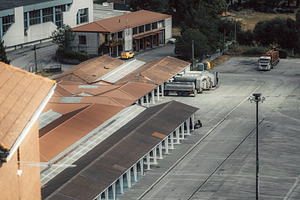 Truck Terminal From Above, an Industrial Photo by SkyNext