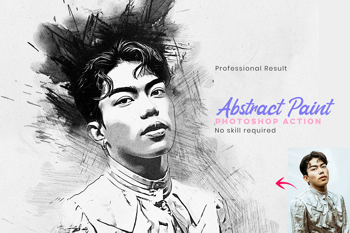 Charcoal Drawing Photoshop Action, a Brushes & More by MRI STUDIO (Photo 1 of 12)