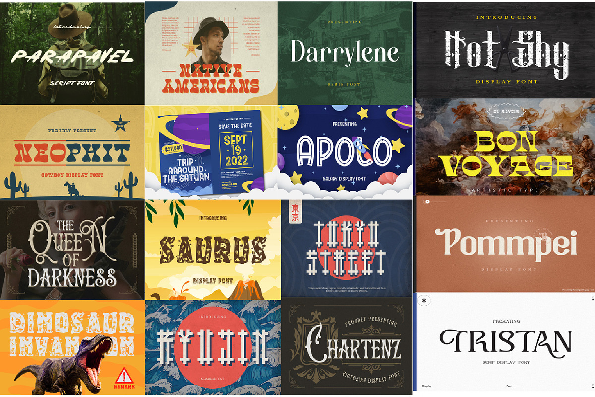 2400+ Fonts, Fonts Bundle, Fonts, a Script Font by Chipshpow Graphics (Photo 3 of 8)