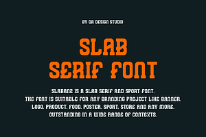 Slabanz - Slab Serif & Sport Font