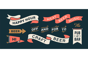 Vintage graphic set, a Decorative Illustration by Foxys Graphic