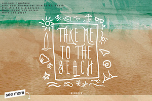 Summers Typeface BONUS Vector