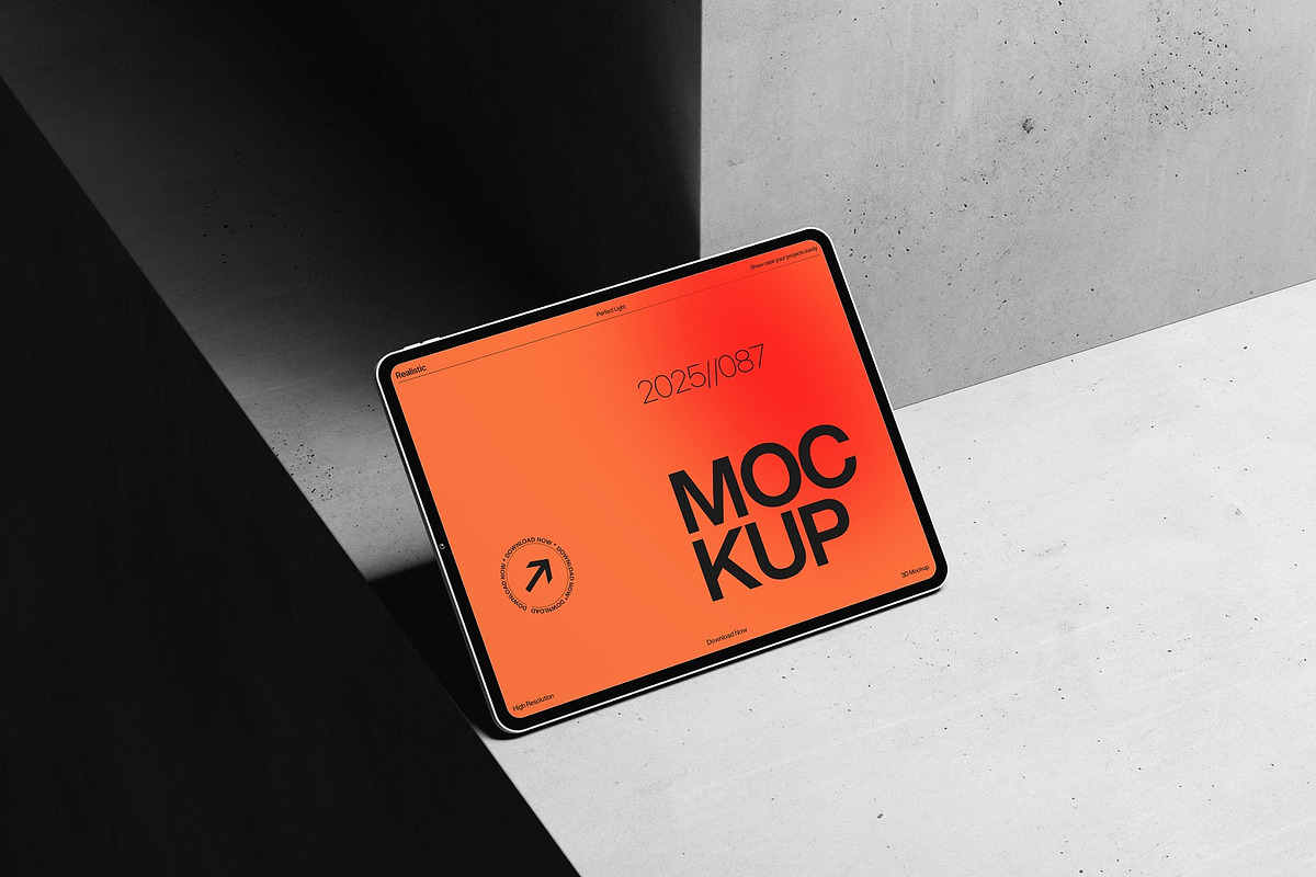 Tablet Mockup Kit, an iPad Mockup by kreatifreya (Photo 4 of 6)