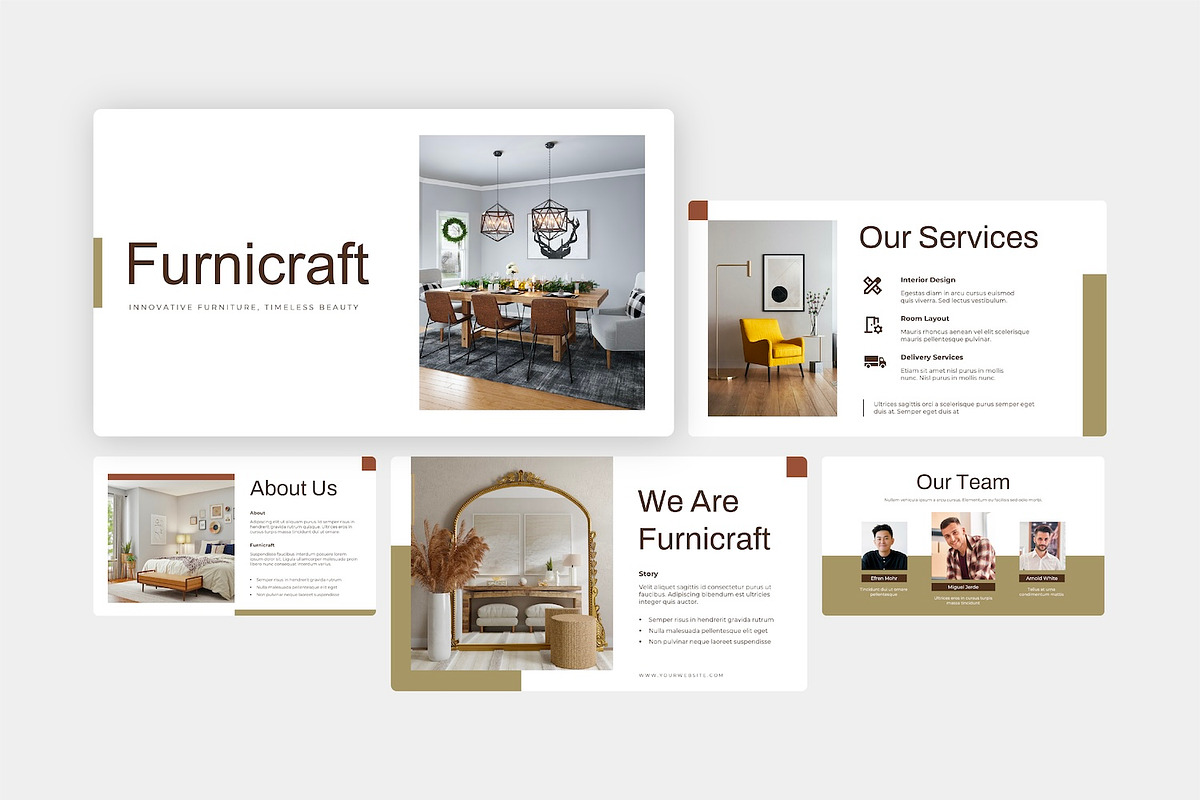 Furniture PPTX Design Template, a Presentation Template by Kren Studio