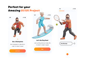 3D Character Sports Pack, a Characters & Person 3D Model by orenjidesign (Thumbnail 4 of 7)