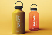 64 OZ Water Bottle Mockup Set, a Packaging Mockup by Mirachma Project (Thumbnail 8 of 9)