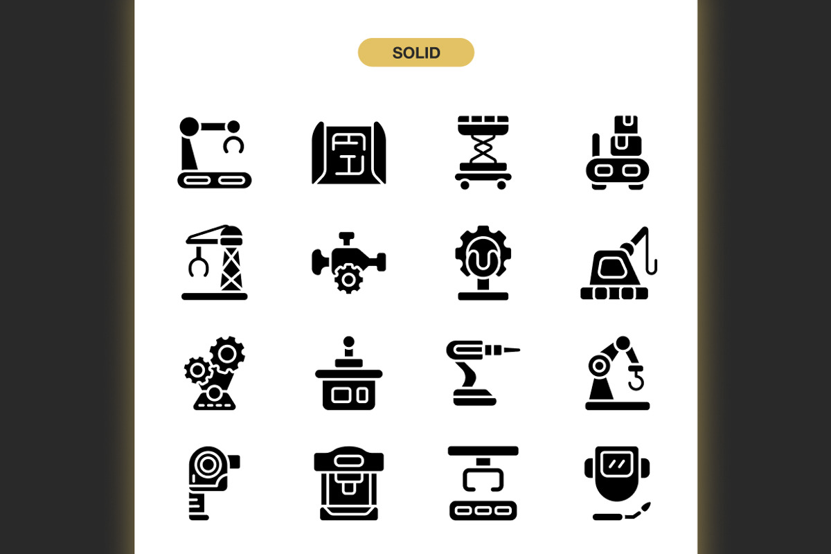 Engineering Machine Icons, an Icon by Spacepixel Creative