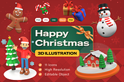 Happy Christmas 3D Illustration Pack, an Object 3D Model by Burntilldead (Thumbnail 1 of 7)