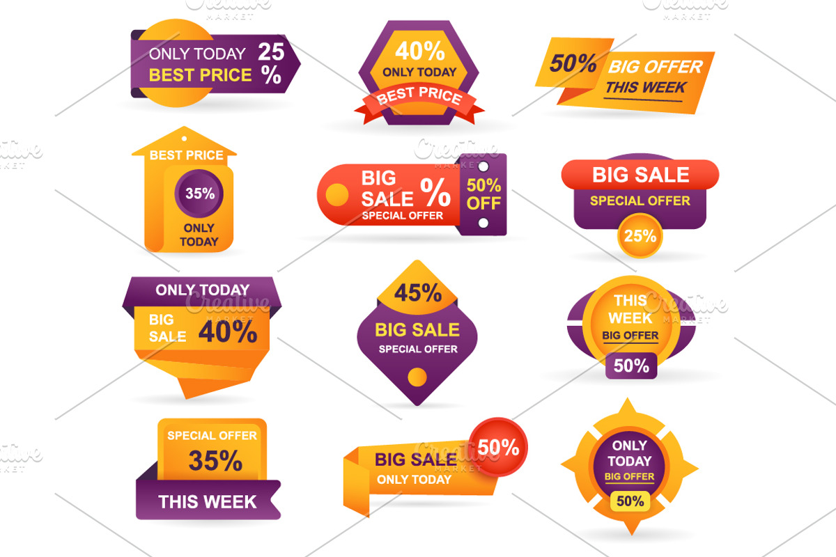 Retail Sale Tags, a Finance Illustration by alexdndz (Photo 10 of 11)