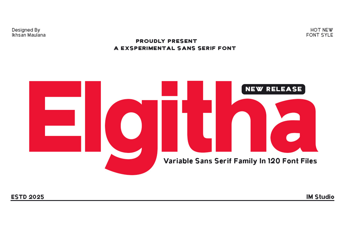 Elghita (120 Font Files), a Sans Serif Font by IM Studio (Photo 1 of 11)