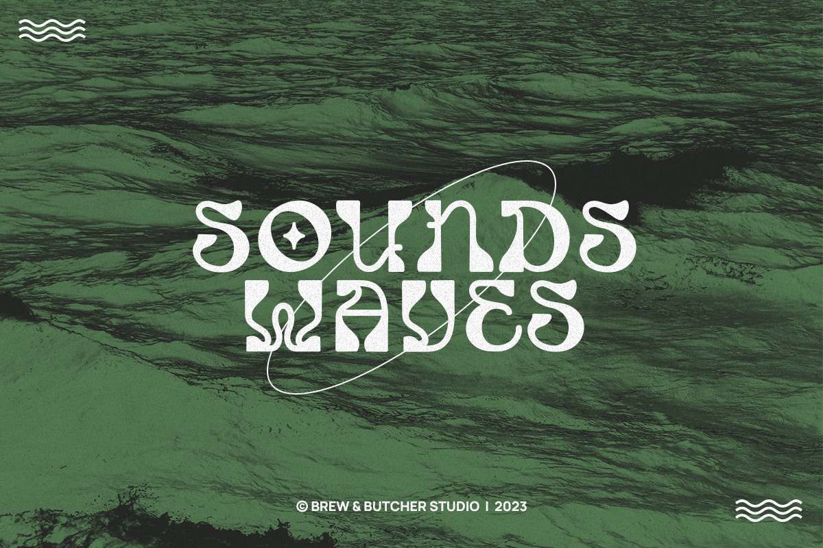 Bombus | Psychedelic Typeface, a Serif Font by Brew & Butcher Studio (Photo 8 of 12)