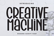 Creative Machine | Script Font, a Script Font by Scratchones (Thumbnail 1 of 8)