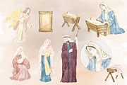 Christmas Holy Night Nativity Scene, an Illustration by PawGraphic (Thumbnail 2 of 10)