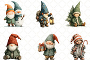 Cute Christmas Baby Gnome Clipart, an Illustration by Black Bird Studio (Thumbnail 3 of 6)