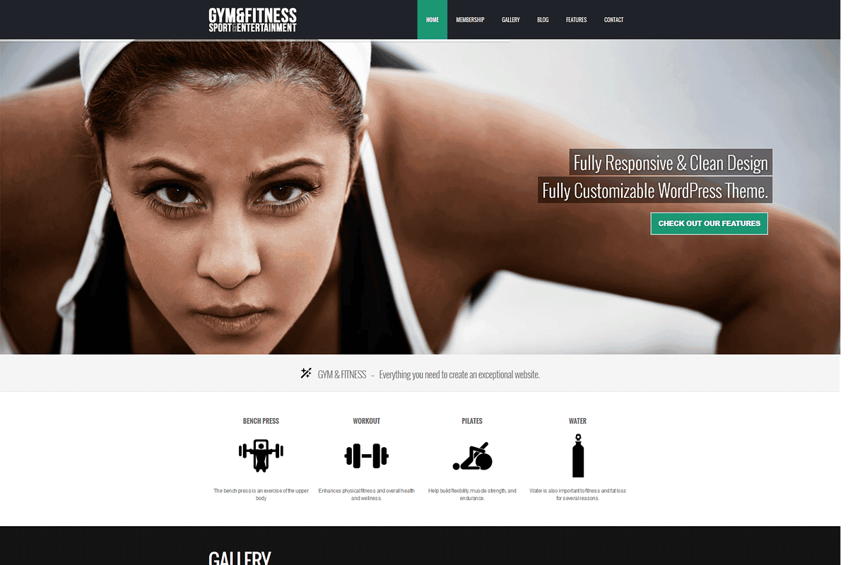Gym & Fitness WordPress Theme, a WordPress Template by Visualmodo (Photo 8 of 25)