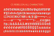 CS Rebelion – Blackletter Font, a Blackletter Font by Craft Supply Co. (Thumbnail 8 of 8)