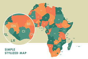 Africa Vector Map