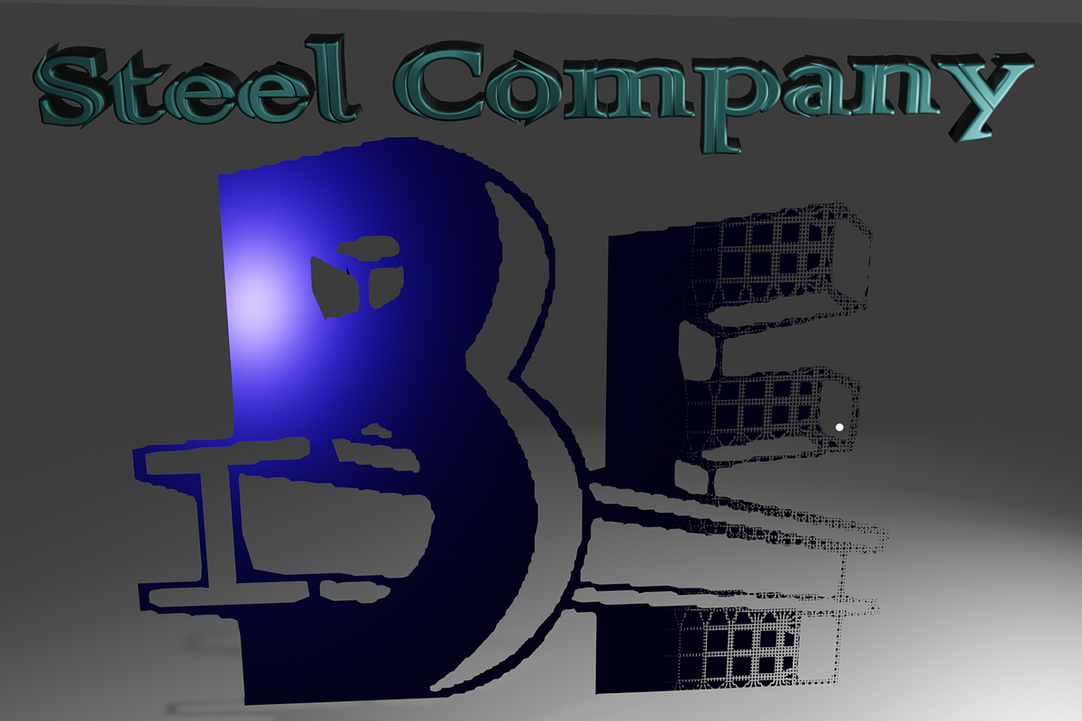 Steel Company 3D Logo Model, an Object 3D Model by Temer (Photo 2 of 4)