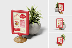 Table Menu Mockup, a Wearable Device Mockup by xavier_studio
