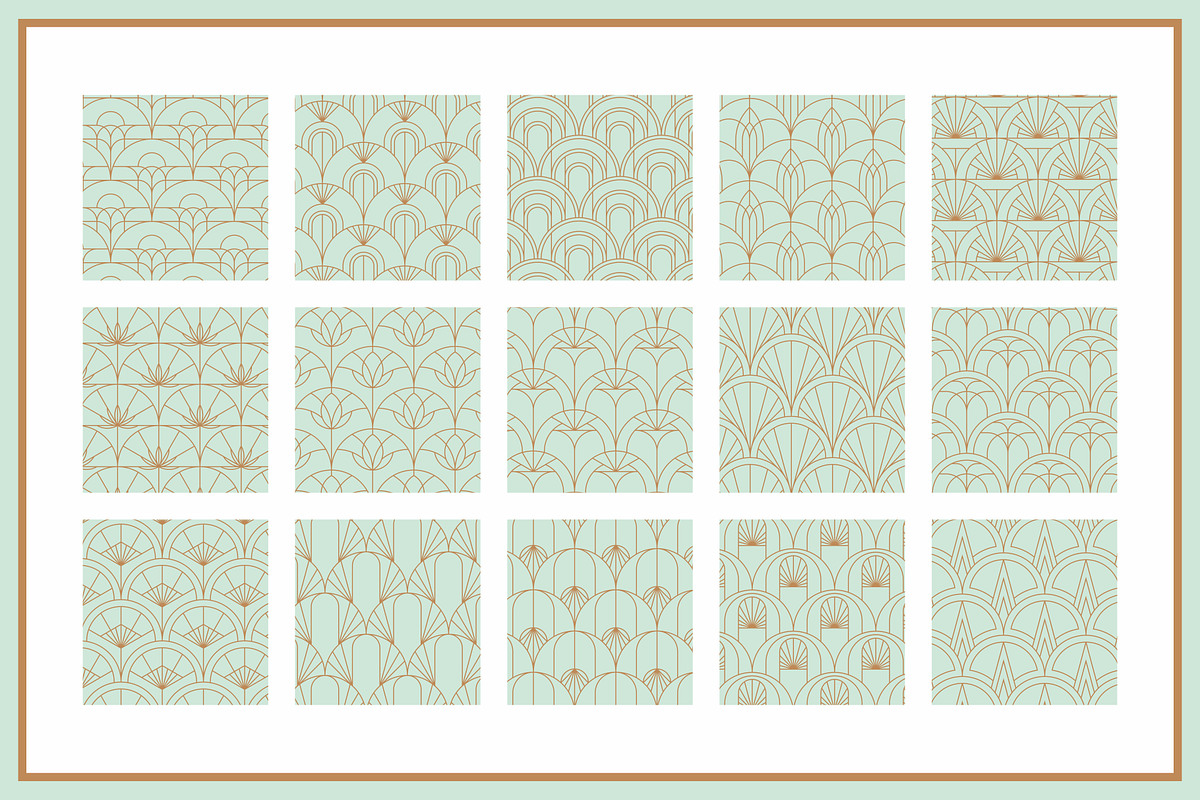 40% OFF | All Fish Scale Art Deco, a Pattern Graphic by Firowerk (Photo 3 of 13)