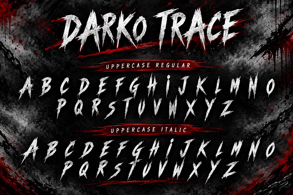 Darko Trace, a Handwritten Font by Yoga Letter (Photo 6 of 9)