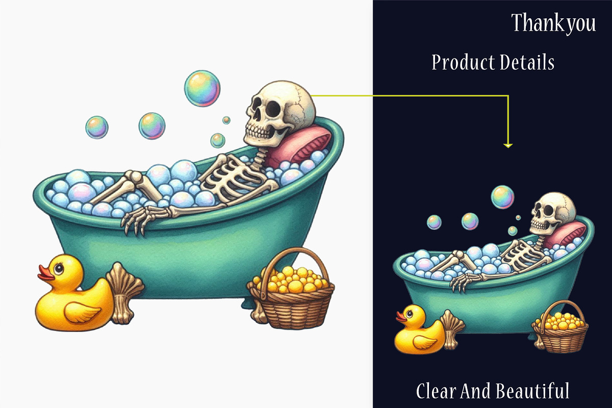Whimsical Skeleton PNG Bundle, a Graphic by designcity5 (Photo 5 of 5)