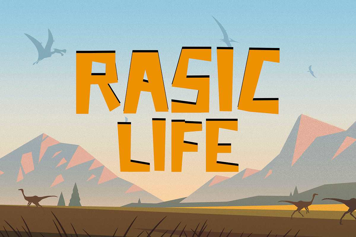 Rasic Life – Kids Font, a Sans Serif Font by Pinisi ART (Photo 1 of 10)