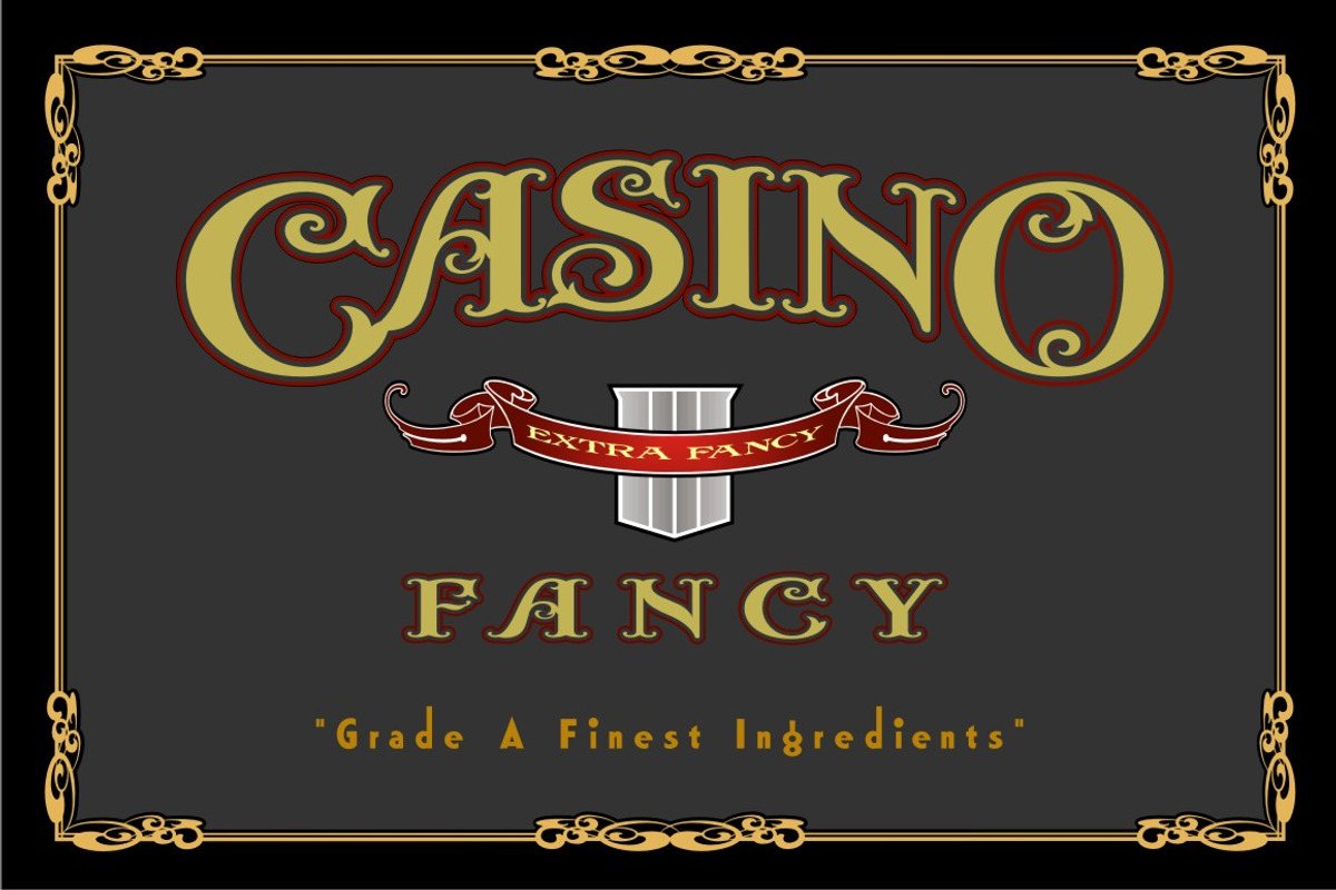 Casino Fancy, a Font by Art And Sign Unlimited (Photo 1 of 3)