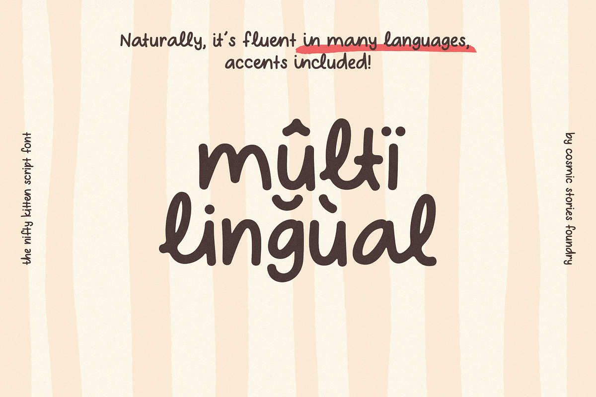 The Nifty Kitten Script Font, a Script Font by CarmineType (Photo 20 of 21)