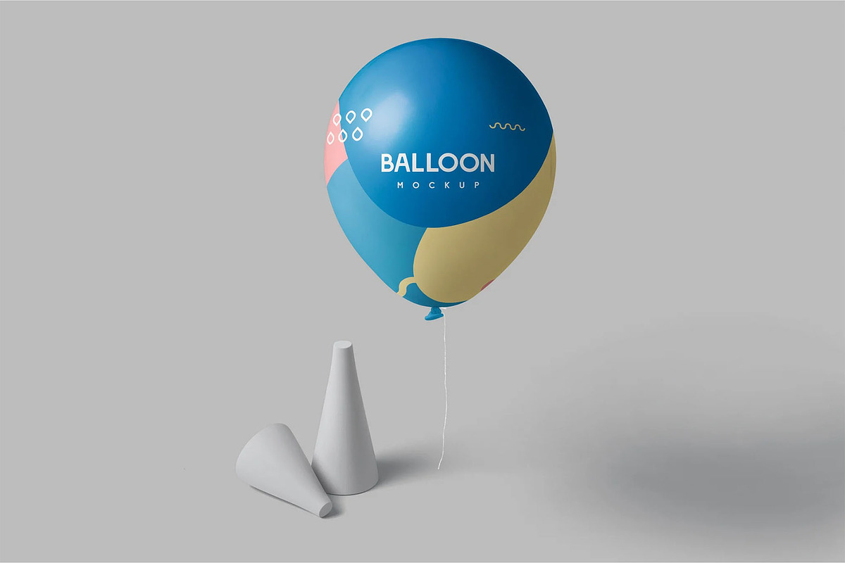 Floating Balloon Mockups, a Product Mockup by megostudi0 (Photo 2 of 6)