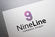 Nine Line Logo, a Branding & Logo Template by EmilGuseinov (Thumbnail 1 of 2)