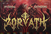 Atherna, a Blackletter Font by Burntilldead (Thumbnail 3 of 11)