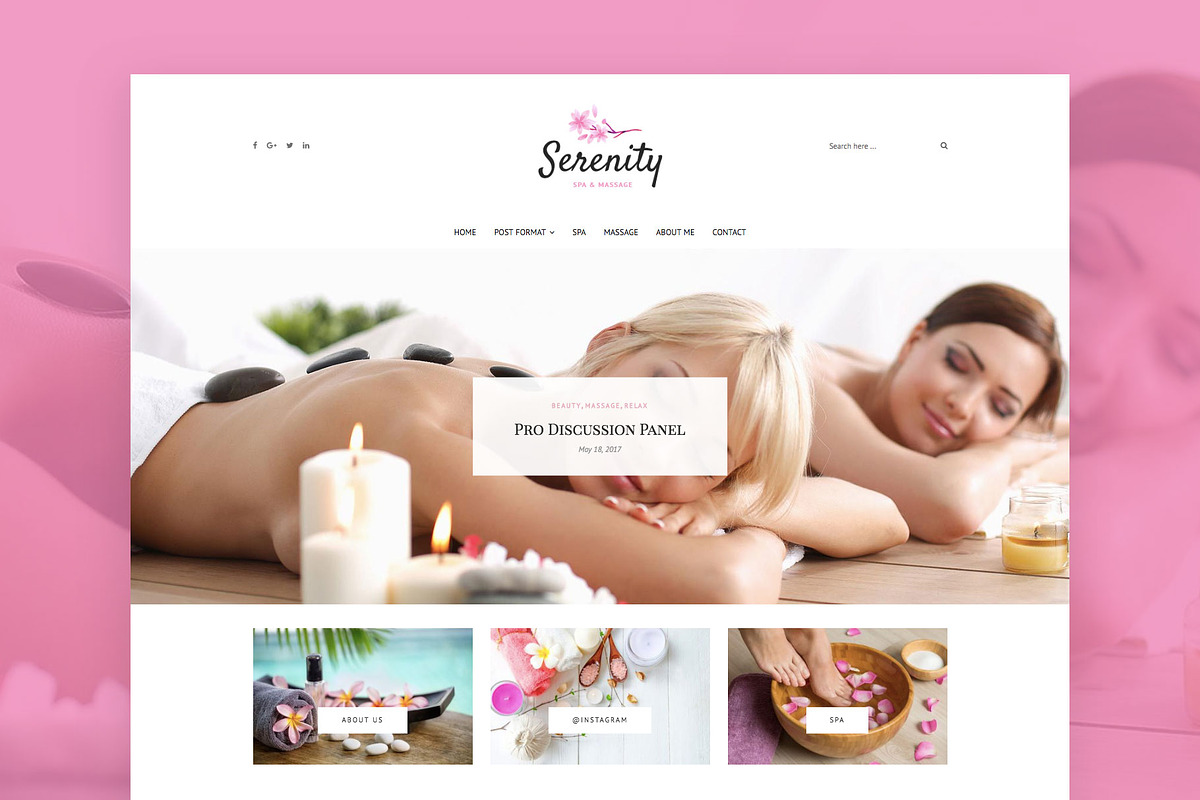 Serenity - Wellness WordPress Theme, a WordPress Template by EasyBlog Themes (Photo 1 of 5)