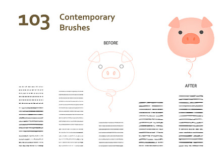 AI Contemporary Brushes