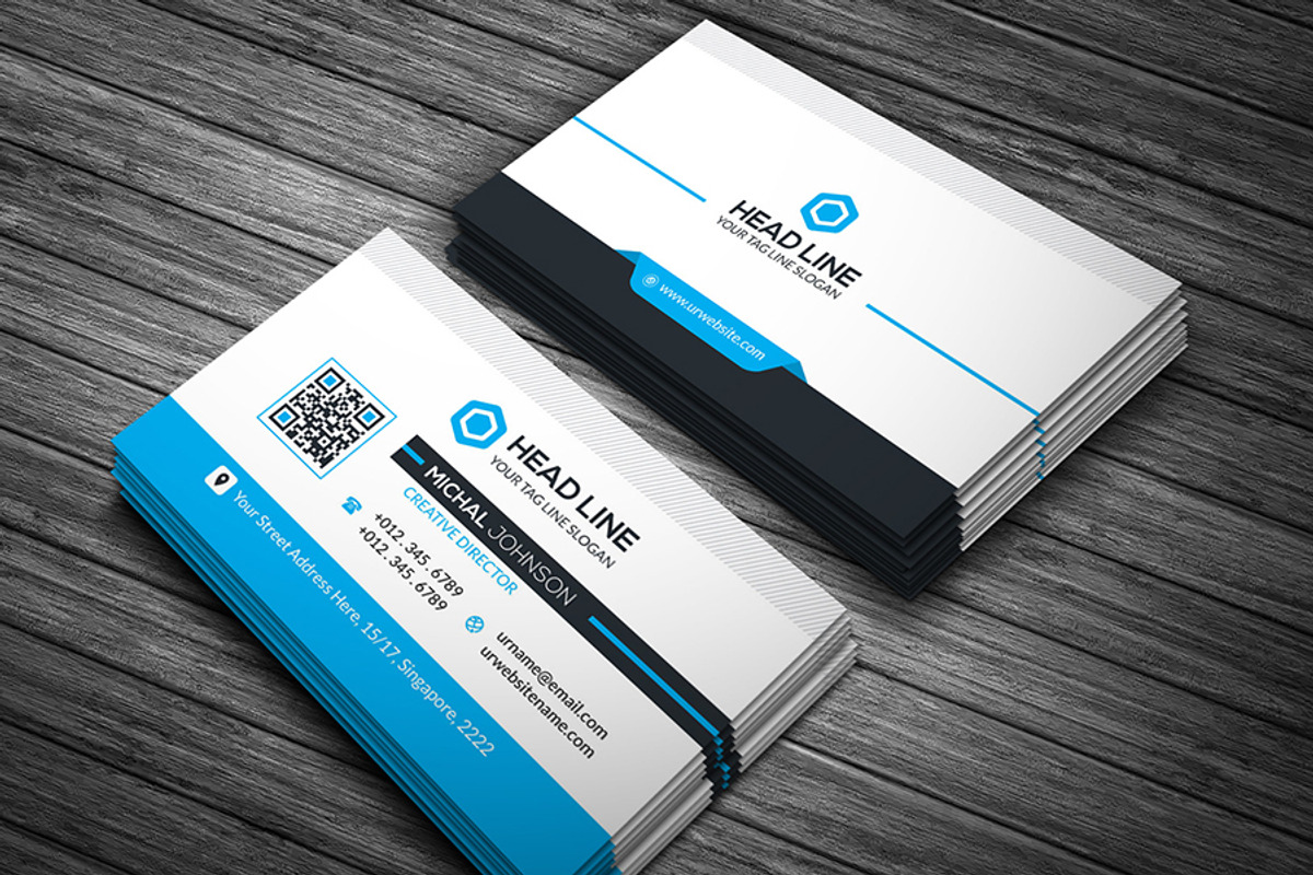 Head Line Business Card, a Business Card Template by GenerousArt (Photo 4 of 5)