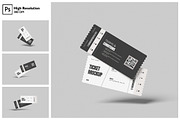 Event Ticket Mockup, a Merchandise Mockup by Gatamotion (Thumbnail 1 of 5)
