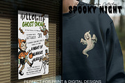 Spooky Night PNG Vintage Collection, a Seasonal Illustration by DreamoraArt (Thumbnail 5 of 9)