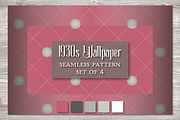 Vintage Seamless Pattern RED, a Pattern Graphic by Barbara's iCandy (Thumbnail 3 of 6)