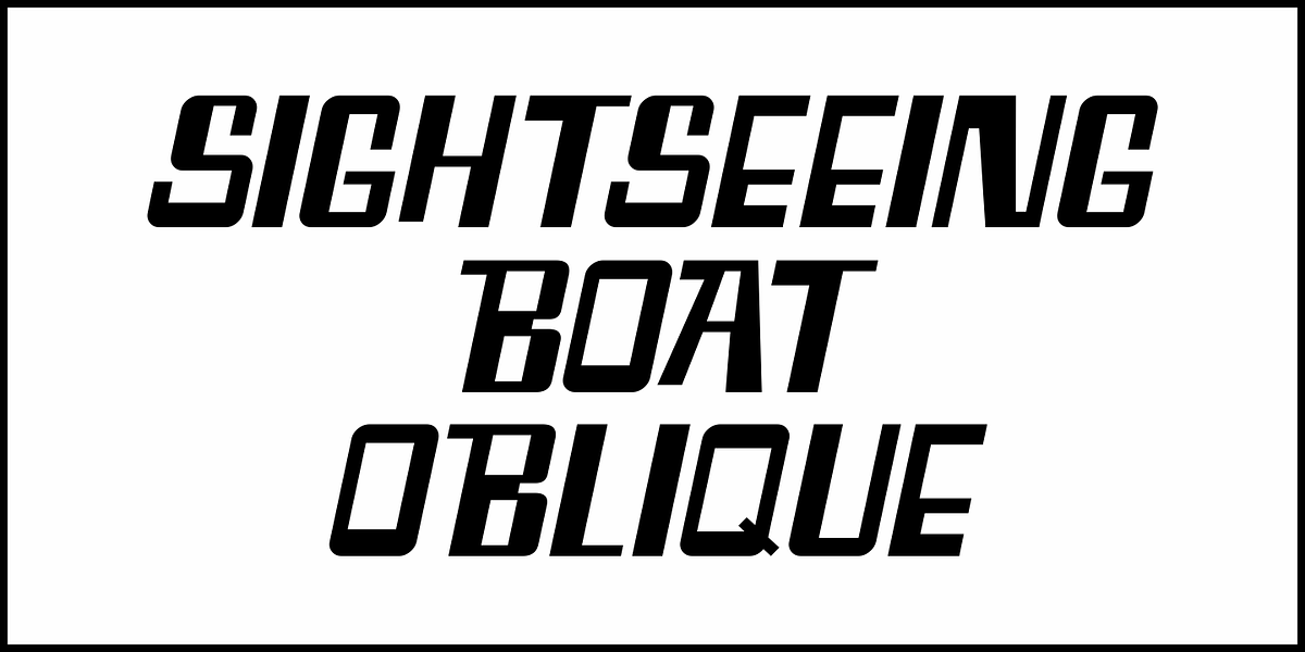 Sightseeing Boat JNL, a Font by Jeff Levine Fonts (Photo 4 of 5)