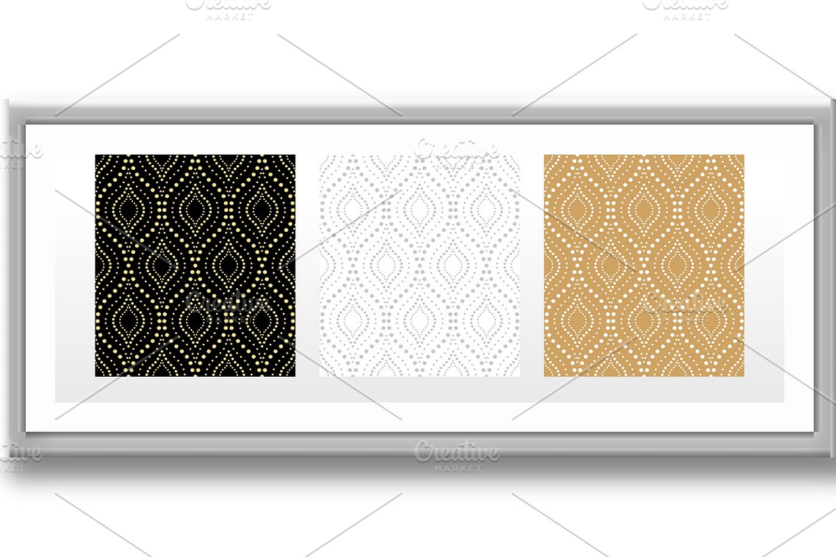Geometric set of seamless colored, a Pattern Graphic by RODINA (Photo 3 of 3)