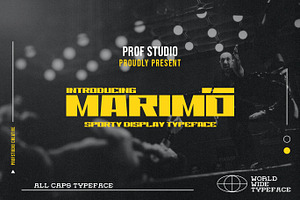 Marimo - Sports Display Typeface