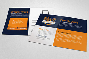 Barber Shop Postcard Template