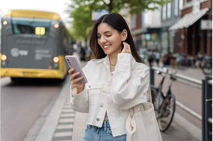 Happy commute on public transport, a Person Photo by AD Stock Images