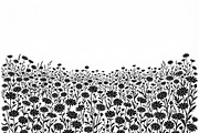60 Daisy Flower Field Silhouette, a Seasonal Illustration by Amazin_art (Thumbnail 6 of 28)