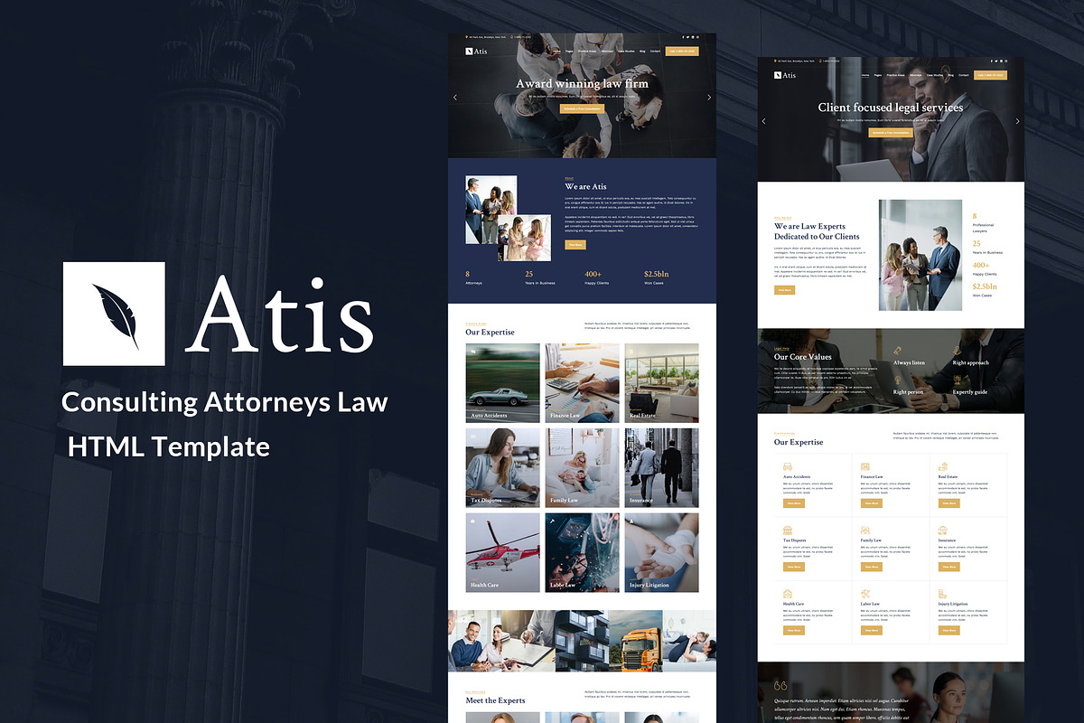 Consulting Attorneys Law Template, a HTML Template by MatchThemes