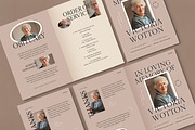 Modern Minimalist Funeral Program, an Invitation Template by Vynetta (Thumbnail 2 of 6)