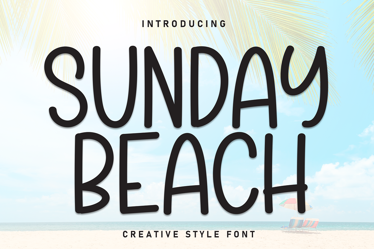 Sunday Beach | Script Font, a Script Font by Scratchones (Photo 1 of 8)